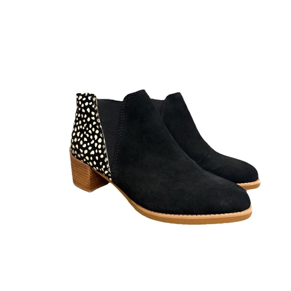 NWOT Women’s  All Black Ponyhair 2” Booties - size 40.5/ US 10